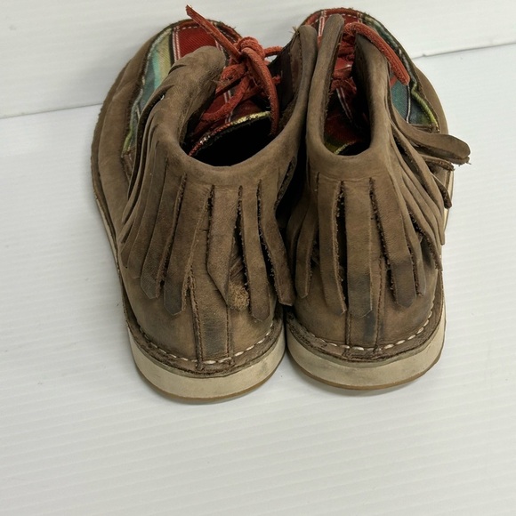 Ariat Women Fringe Cruiser Dark Brown Chukka Boots Shoes Size 9B Saddle Blanket - Picture 4 of 8